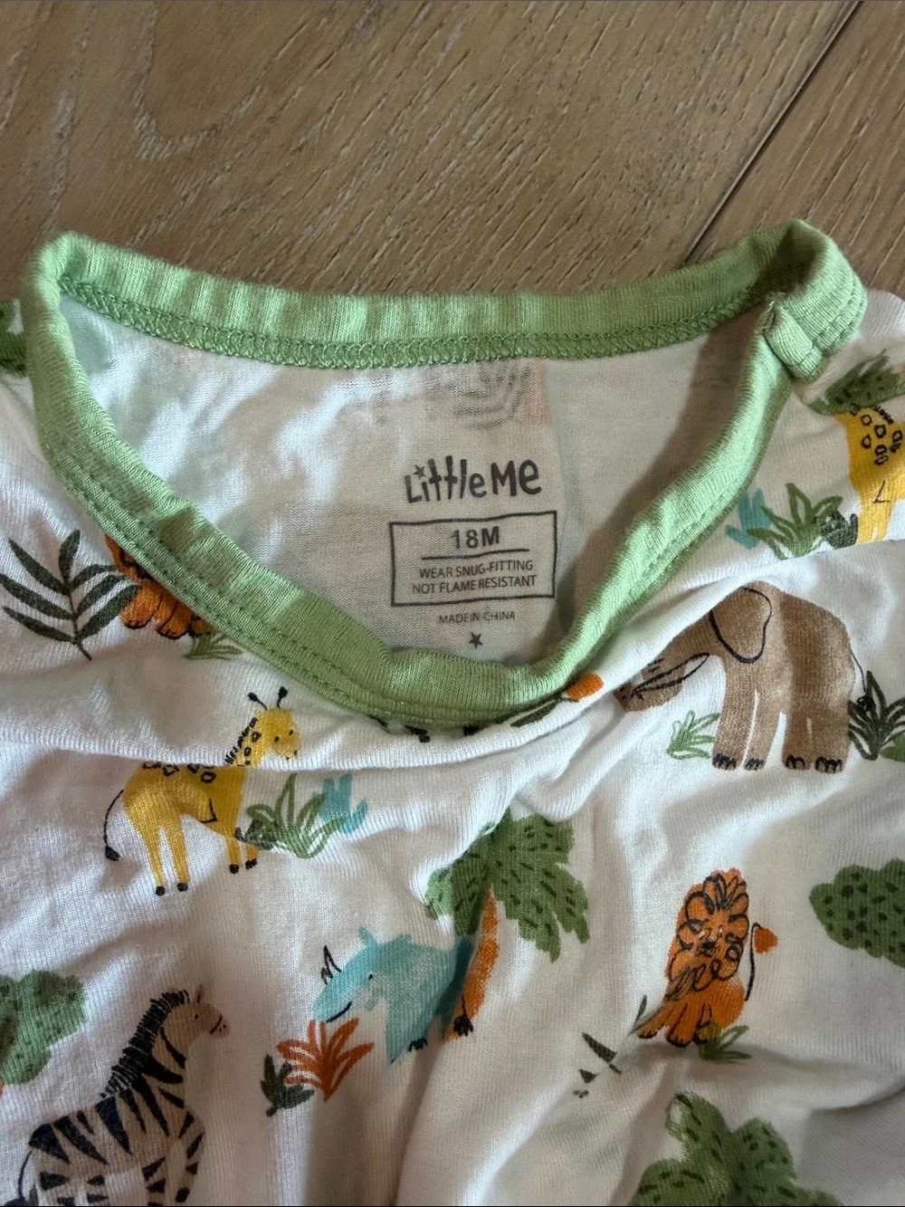Zoo print bamboo PJ set|Size 18M